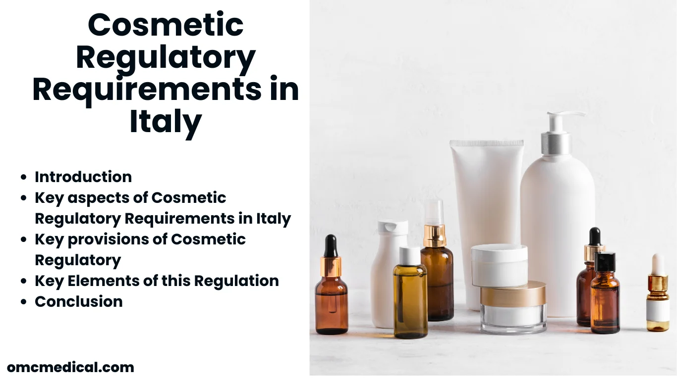 Cosmetic Regulatory Requirements in Italy
