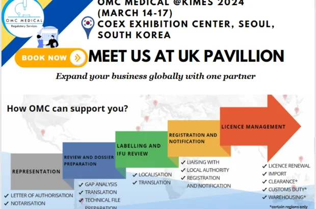 OMC Medical Set to Attend KIMES, Invites Participants to Meet at UK Pavilion for Uninterrupted Market Access Solutions 